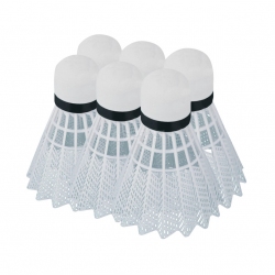 Lotki do badmintona plastikowe AIR TEC 6 szt. białe Spokey